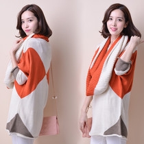 QW5801007 เสื้อกันหนาวเกาหลี ไหมถักลายสลับสี  (พรีออเดอร์) รอ 3 อาทิตย์หลังโอนเง