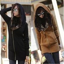 KW5801003 เสื้อคลุมกันหนาวสาวเกาหลี มีฮูด ซิปหน้าเสือสาว(พรีออเดอร์) รอ 3 อาทิตย