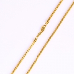 สร้อยคอทองคำ 18k gold filled ลายปล้องเหลี่ยมตัดลายทั้งเส้น ขนาด 610x2 มิลลิเมตร