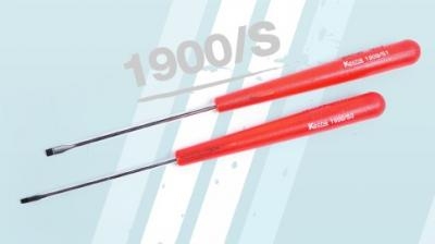 ไขควงแกนกลม ปากแบน ด้ามเรียว No.1900/S