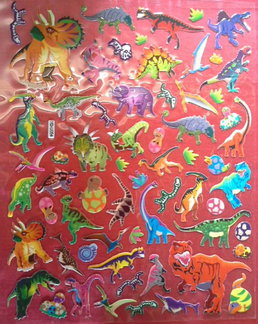 สติ๊กเกอร์ไดโนเสาร์3 (25x30 cm.)