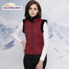 CW5801005 เสื้อโค้ทแขนกุด (waistcoat) เกาหลี ลายดอก แต่งเฟอร์(พรีออเดอร์) รอ 3 อ