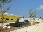 บ่อน้ำพุเกาะกลางถนน ที่ CC&C Garment ที่ แม่สอด