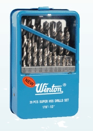 ดอกสว่านเจาะเหล็ก ตัวสีเงิน HSS Winton ดอกสว่านเจาะเหล็ก ตัวสีเงิน HSS Winton