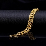 สร้อยข้อมือทอง 18KRGP ดีไซน์ห่วงคู่แบบโปร่ง สวยมากค่ะ