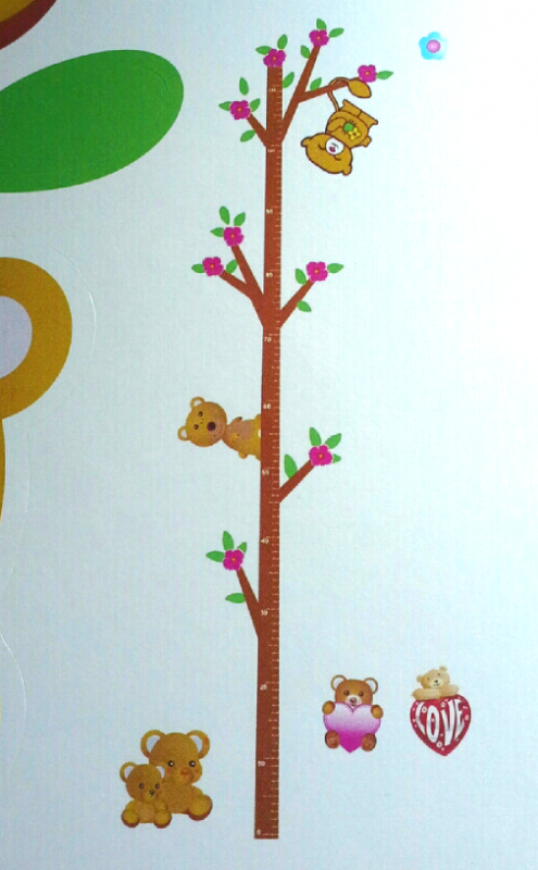 ที่วัดส่วนสูง หมีน้อย 33x68 ซม.