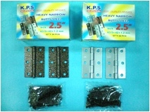 บานพับเหล็ก เคลือบสีฝุ่น K.P.S.