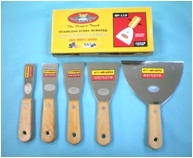 เกรียงโป้วสี แสตนเลส ALLWAYS ด้ามไม้ NO. SP-115