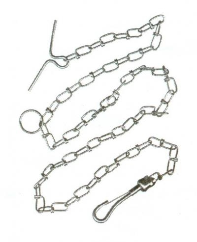 โซ่สุนัขรุ่นลายบิดชุบซิงค์ HORSE SHOE