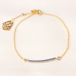 สร้อยข้อมือทองและทองคำขาว 18k gold filled ประดับเพชร CZ น่ารักมากๆ ค่ะ