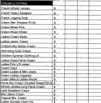 Wholesale Catalog list 3