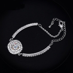 สร้อยข้อมือทองคำขาว 18k gold filled ประดับเพชร CZ ดีไซน์หรู สวยมากค่ะ