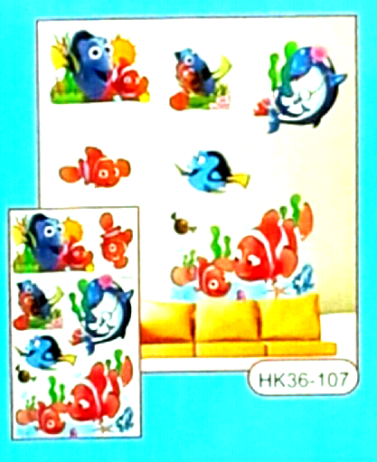 ปลานีโม่ สามมิติ 33x60 ซม.