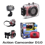 กล้องติดรถจักรยานยนต์-กีฬา Action Camcorder D10