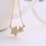สร้อยคอทอง 18k gold filled พร้อมจี้ห้อยคอดีไซน์ดาวประดับเพชร CZ เปล่งประกาย สวยมากค่ะ