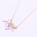 สร้อยคอทอง 18k gold filled พร้อมจี้ห้อยคอดีไซน์ดาวประดับเพชร CZ เปล่งประกาย สวยมากค่ะ