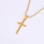 จี้ห้อยคอทองคำ 18k gold filled จี้ห้อยคอไม้กางเขน ดีไซน์เรียบหรู ใส่ได้ทุกโอกาส