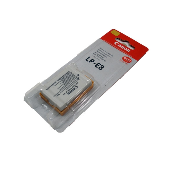 แบตเตอรี่กล้อง ยี่ห้อ Canon LP-E8 ความจุ 1120 mAh