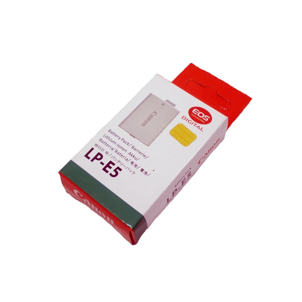 แบตเตอรี่กล้อง ยี่ห้อ Canon LP-E5 ความจุ 1080 mAh