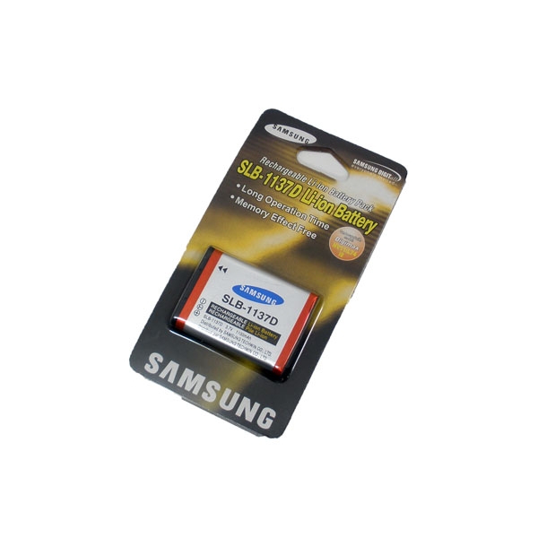 แบตเตอรี่กล้อง ยี่ห้อ Samsung SLB-1137D ความจุ 1100 mAh