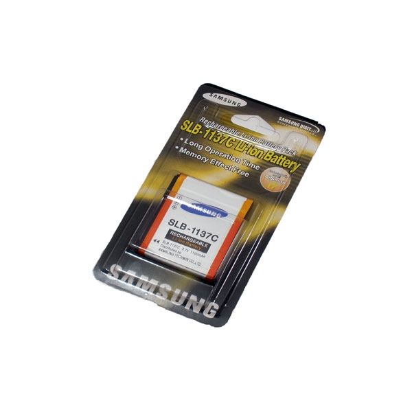 แบตเตอรี่กล้อง ยี่ห้อ Samsung SLB-1137C ความจุ 1100 mAh
