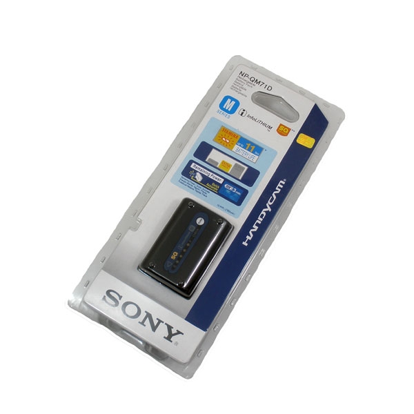 แบตเตอรี่กล้อง ยี่ห้อ Sony NP-QM71D ความจุ 2760 mAh