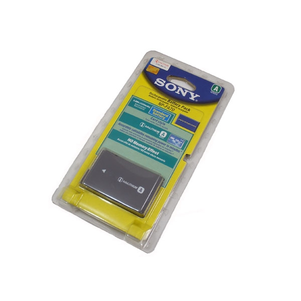 แบตเตอรี่กล้อง ยี่ห้อ Sony NP-FA70 ความจุ 1220 mAh