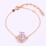 สร้อยข้อมือทองอิตาลี 18k gold filled ประดับเพชร CZ เกรดพรีเมี่ยม ดีไซน์ยอดนิยมสุดหรู