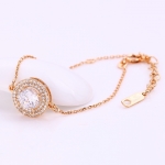 สร้อยข้อมือทองอิตาลี 18k gold filled ประดับเพชร CZ เกรดพรีเมี่ยม ดีไซน์ยอดนิยมสุดหรู
