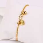 สร้อยข้อมือทองคำ 18k gold filled ลายเกลียว ดีไซน์น่ารัก ของจริงสวยมากค่ะ