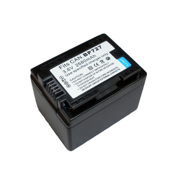 แบตเตอรี่ สำหรับกล้อง Canon รหัสแบต BP-727 (ความจุ 2650mAh)