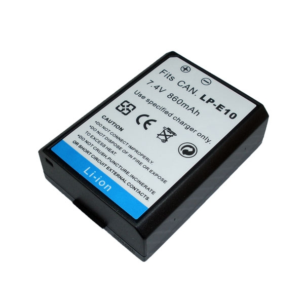 แบตเตอรี่ สำหรับกล้อง Canon รหัสแบต LP-E10 (ความจุ 860mAh)