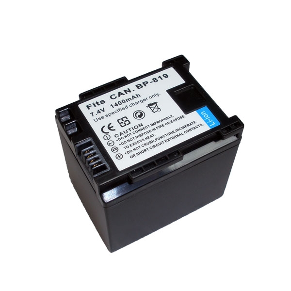 แบตเตอรี่ สำหรับกล้อง Canon รหัสแบต BP819 (ความจุ 1400mAh)