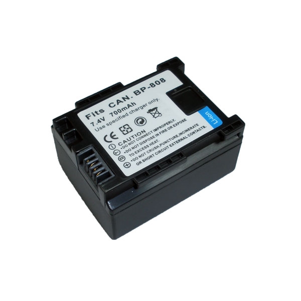 แบตเตอรี่ สำหรับกล้อง Canon รหัสแบต BP808 (ความจุ 700mAh)