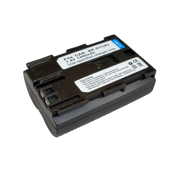 แบตเตอรี่ สำหรับกล้อง Canon รหัสแบต BP511 (ความจุ 1400mAh)