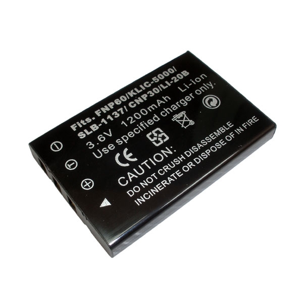 แบตเตอรี่ สำหรับกล้อง Fuji รหัสแบต NP60 (ความจุ 1150mAh)