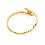 กำไลข้อมือทองคำ 18k gold filled ประดับทับทิมสังเคราะห์ดีไซน์ดอกไม้ สวยหรูมากค่ะ