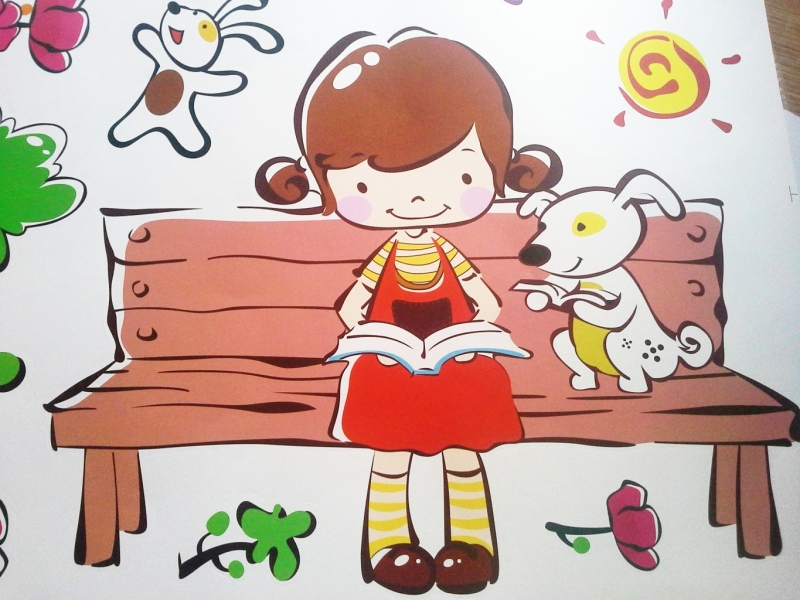 หนูชอบอ่านหนังสือ 33*68 ซม.