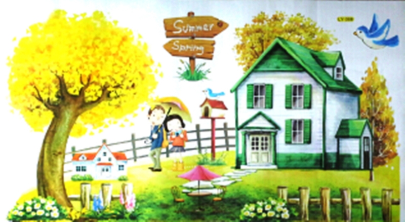 สติ๊กเกอร์ติดผนังบ้าน