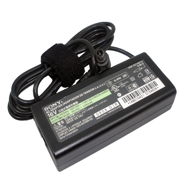 Adapter Notebook Sony 16V/4A (6.5mm) New ของแท้