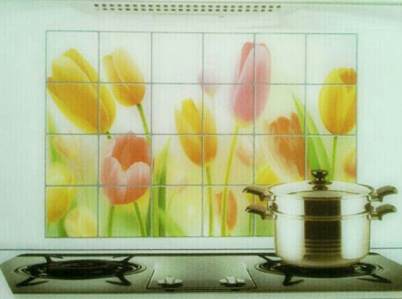 สติ๊กเกอร์กันน้ำมันครัว 60x90 ซม.