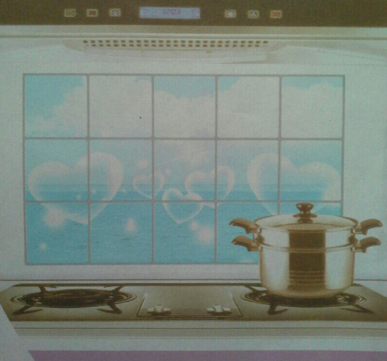 สติ๊กเกอร์กันน้ำมันครัว 45x75 ซม. สติ๊กเกอร์กันน้ำมันครัว 45x75 ซม.