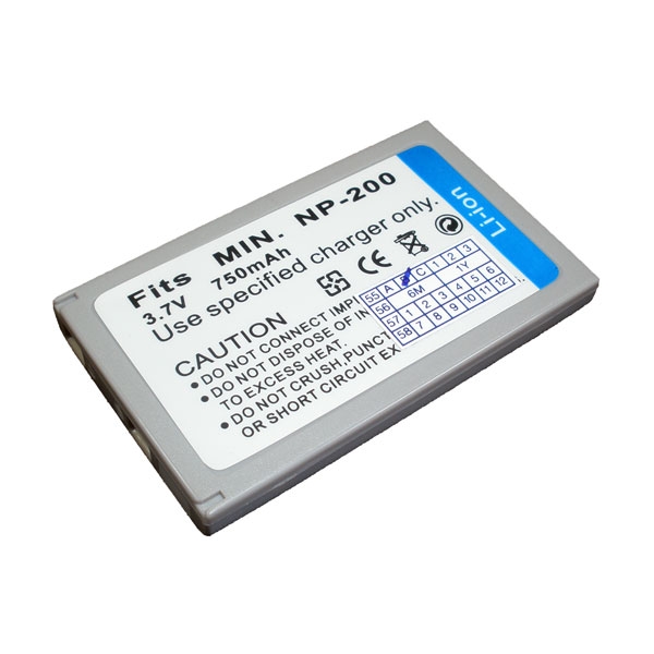 แบตเตอรี่ สำหรับกล้อง Minalta รหัสแบต NP200 (ความจุ 750mAh)