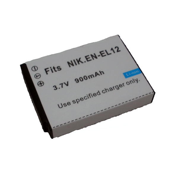 แบตเตอรี่ สำหรับกล้อง Nikon รหัสแบต ENEL12 (ความจุ 900mAh)