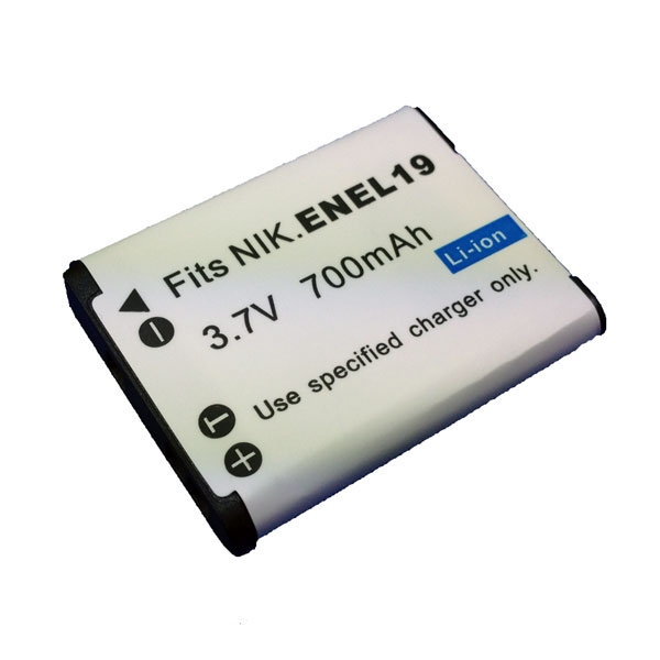 แบตเตอรี่ สำหรับกล้อง Nikon รหัสแบต ENEL19 (ความจุ 700mAh)