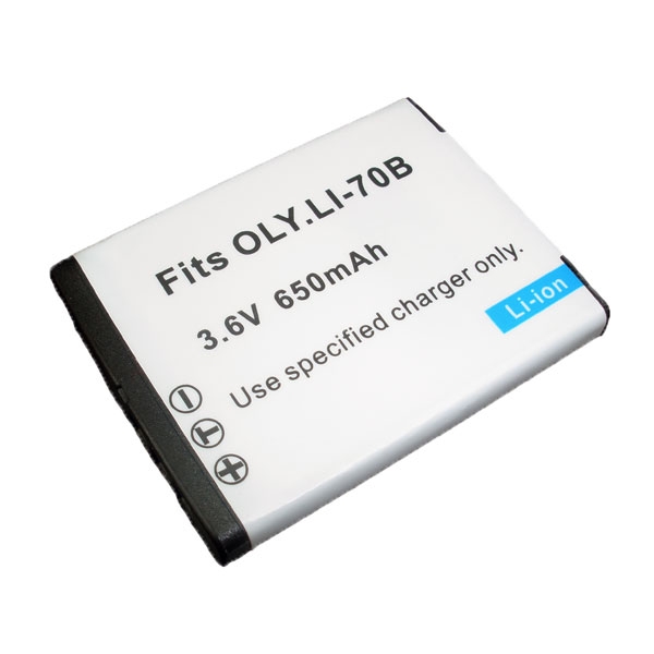 แบตเตอรี่ สำหรับกล้อง Olympus รหัสแบต LI-70B (ความจุ 650mAh)