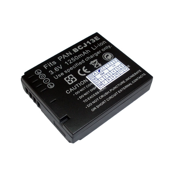 แบตเตอรี่ สำหรับกล้อง Panasonic รหัสแบต BCJ13E (ความจุ 1250mAh)