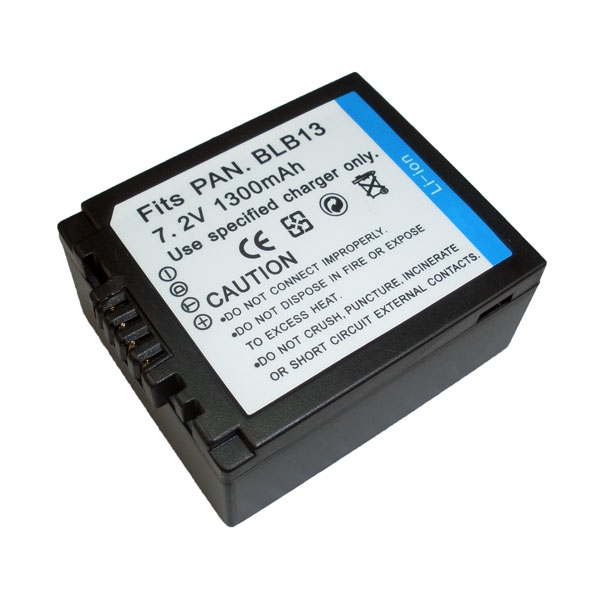 แบตเตอรี่ สำหรับกล้อง Panasonic รหัสแบต DMW-BLB13E (ความจุ 1300mAh)