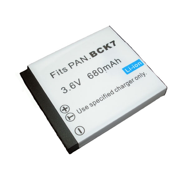 แบตเตอรี่ สำหรับกล้อง Panasonic รหัสแบต BCK7E (ความจุ 680mAh)