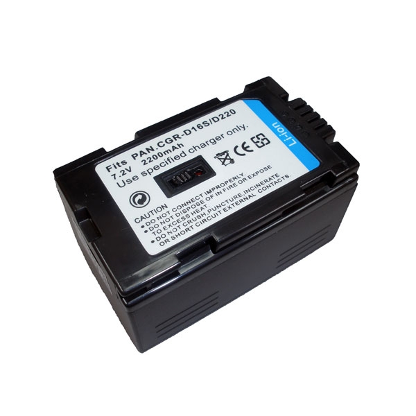 แบตเตอรี่ สำหรับกล้อง Panasonic รหัสแบต D16s (ความจุ 2200mAh)